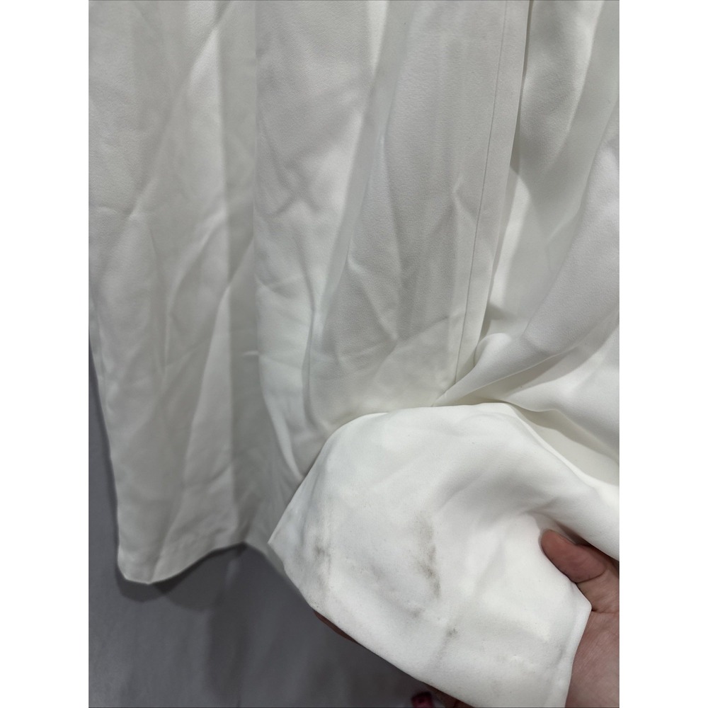 NEW $277 AMANDA UPRICHARD [ Medium ]‎ Yadira Strapless Jumpsuit White #J2030 - Picture 11 of 16